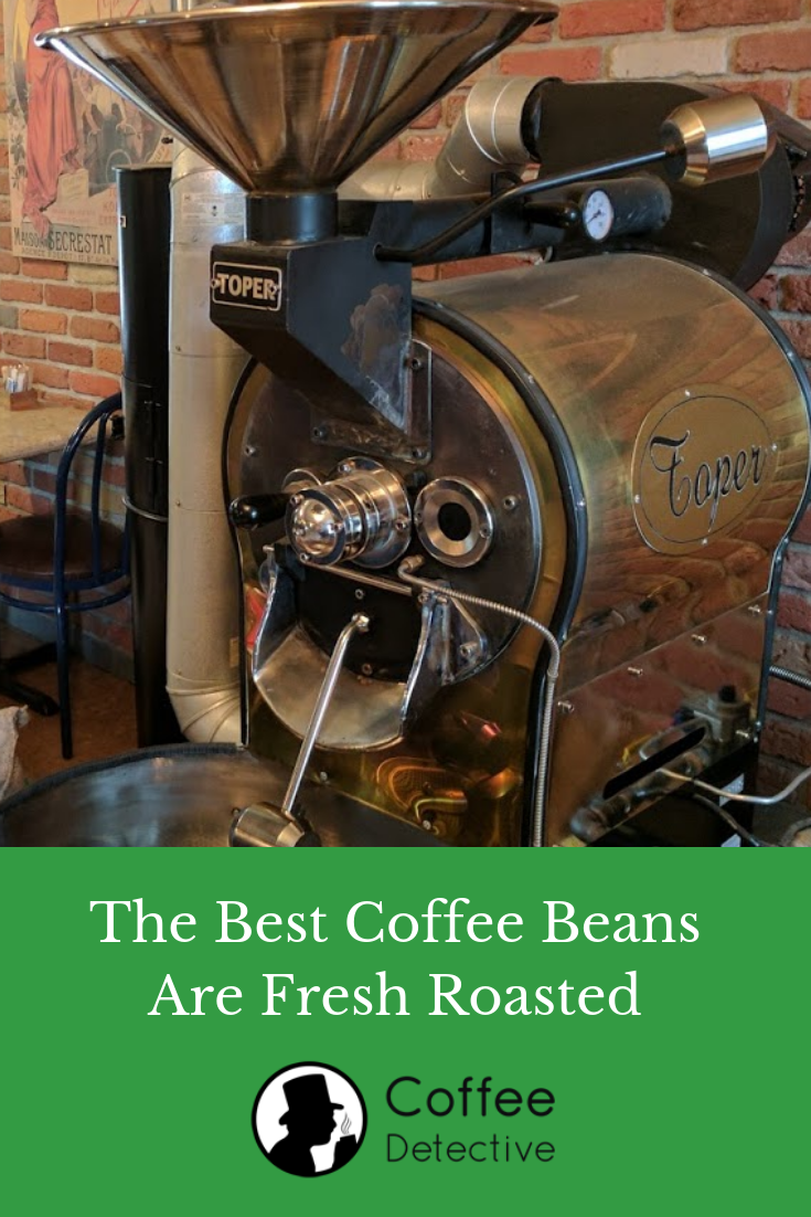 Por qué es importante utilizar granos de café recién tostados.