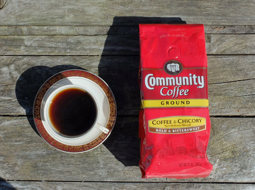 Revisión de la mezcla comunitaria de café y achicoria.