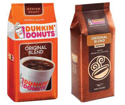 ¿Embalaje diferente para el café original Dunkin' Donuts?